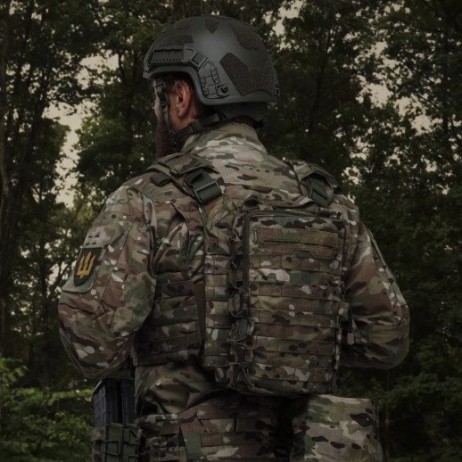 Тактический рюкзак Ukrarmor на 10 л. Крепеж Molle. Cordura 1000D Мультикам