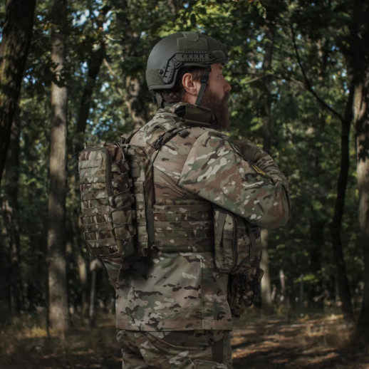 Тактический рюкзак Ukrarmor на 10 л. Крепеж Molle. Cordura 1000D Мультикам