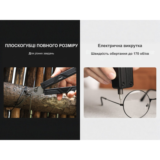 Мультитул с электрической отверткой NexTool Gemini