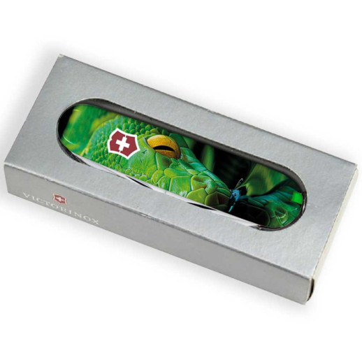 Складной нож Victorinox HUNTSMAN ZODIAC Зеленая деревянная змея 1.3713.3.Z4310pk