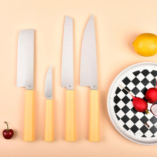 Нож кухонный Butterfork Chef's Knife AR-RPM9 ABS Yellow