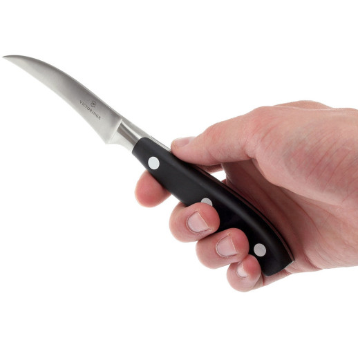 Кухонный нож Victorinox Grand Maitre Shaping 8 см изогн. с черн. ручкой (GB)