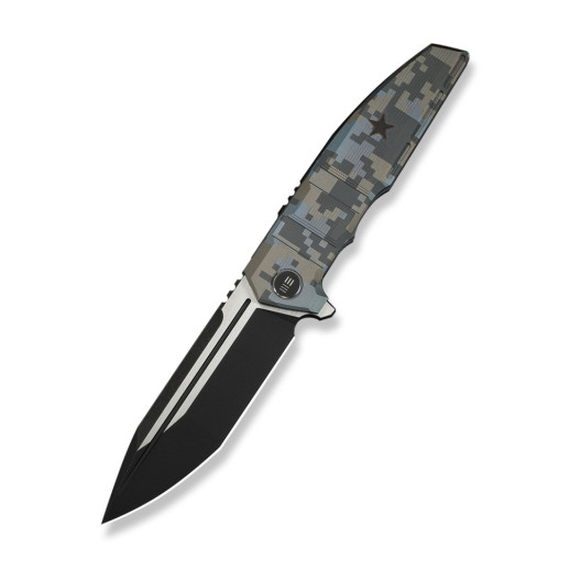 Нож складной туристический Weknife Breach (9.8 см) Bohler M390 / Titanium пиксель
