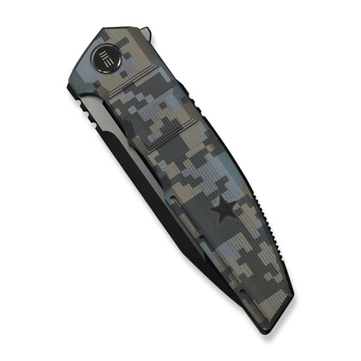 Нож складной туристический Weknife Breach (9.8 см) Bohler M390 / Titanium пиксель