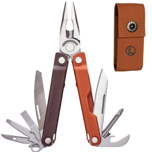Мультиинструмент Leatherman Bond Burnt Sienna, нейлоновый чехол