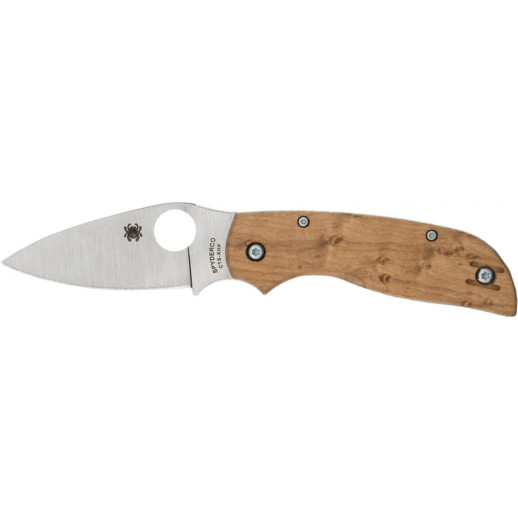 Нож Spyderco Chaparral Slipit Birdseye Maple, CTS XHP, Wood brown