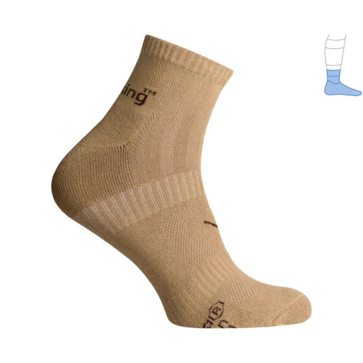 Трекинговые носки Protector ShortLight летние бежевые Койот M 40-43