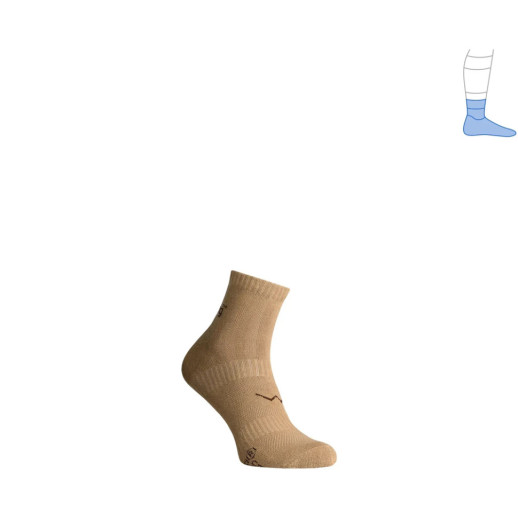 Трекинговые носки Protector ShortLight летние бежевые Койот M 40-43