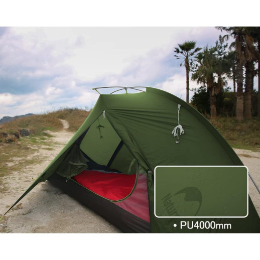 Палатка двухместная Naturehike Tagar NH17T180-J, темная зеленая