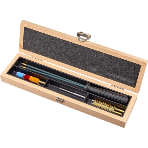 Набор для очистки MEGAline 7к. деревянный короб, сталь в оплетке