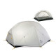 Палатка Naturehike Mongar NH17T007-M, 20D, сверхлегкая двухместная с футпринтом, серый
