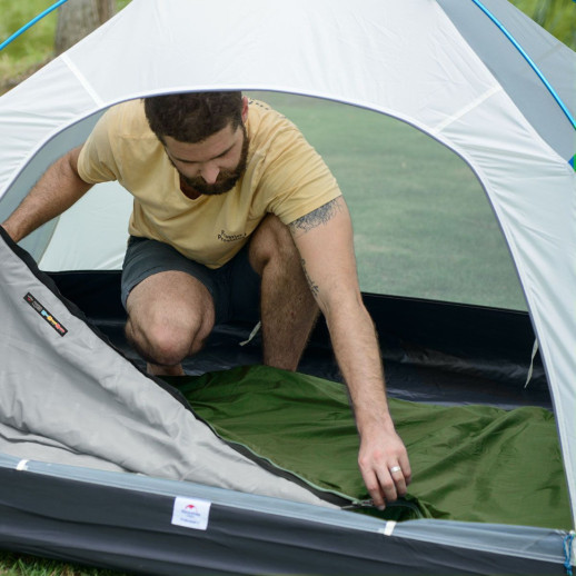 Спальник сверхлегкий Naturehike LW180 NH21MSD04 левый, (15°C), p-p XL, темно-зеленый