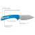 Нож Skif Jock SW, aluminium, blue