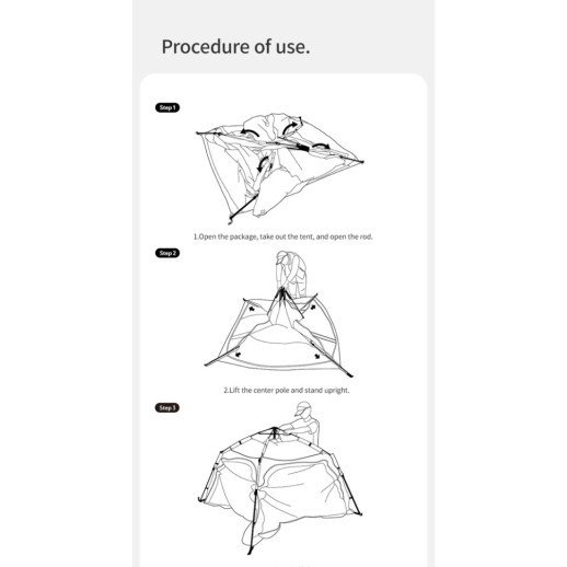 Палатка трехместная автоматическая Naturehike Ango CNK2550WS010, S, серая