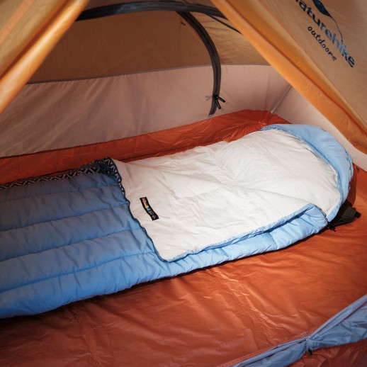 Спальник с капюшоном Naturehike L250 NH21MSD07, (9°C), правый, голубой