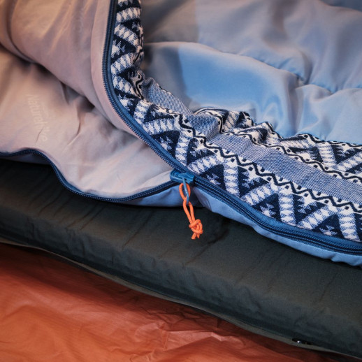 Спальник с капюшоном Naturehike L250 NH21MSD07, (9°C), правый, голубой