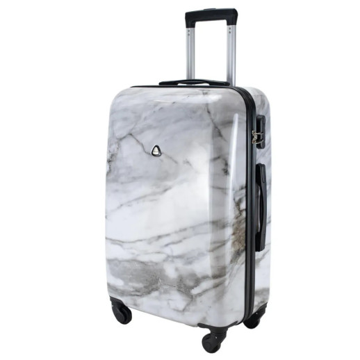 Чемодан Semi Line 24" (M) White Marble (T5731-2)