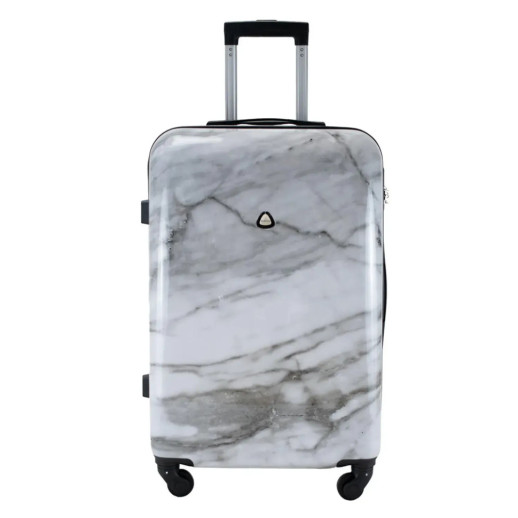 Чемодан Semi Line 24" (M) White Marble (T5731-2)