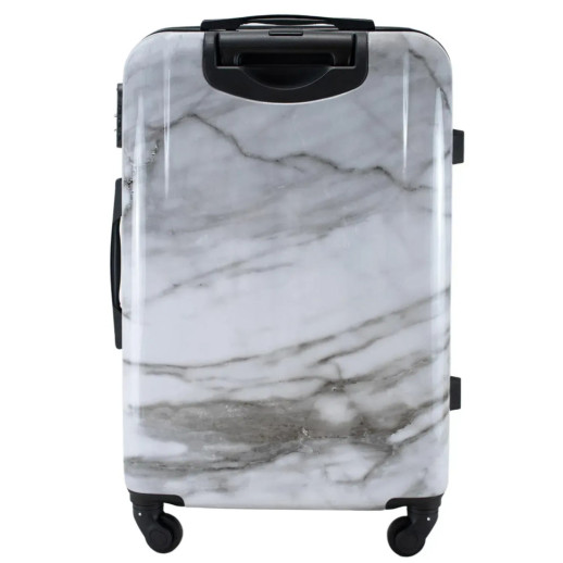Чемодан Semi Line 24" (M) White Marble (T5731-2)