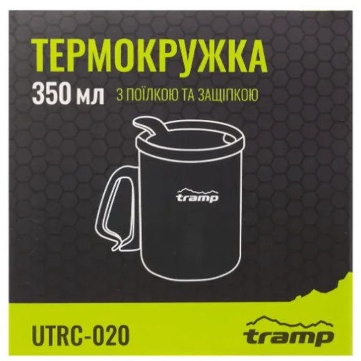 Термокружка TRAMP с поилкой и защелкой 350мл UTRC-020 olive