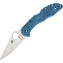 Нож Spyderco Delica 4 Flat Ground, blue (C11FPBL)