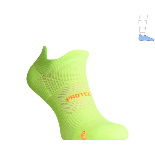Функциональные носки Protector LowDry летние желто-салатовые S 36-39