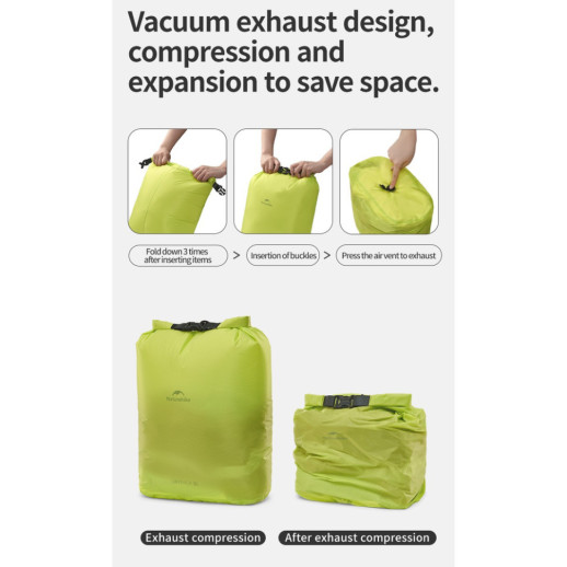 Гермомешок Naturehike CNK2550XB012, 4 л, белый