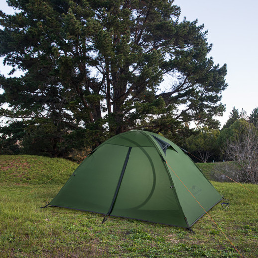 Палатка двухместная ультралегкая Naturehike NH15Z006-P, темно-зеленая