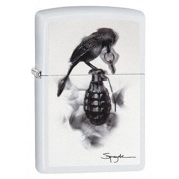 Зажигалка Zippo 214 Spazuk белая (29645)
