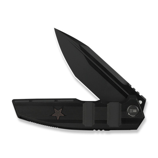 Нож складной туристический Weknife Breach (9.8 см) Bohler M390 / Titanium черный