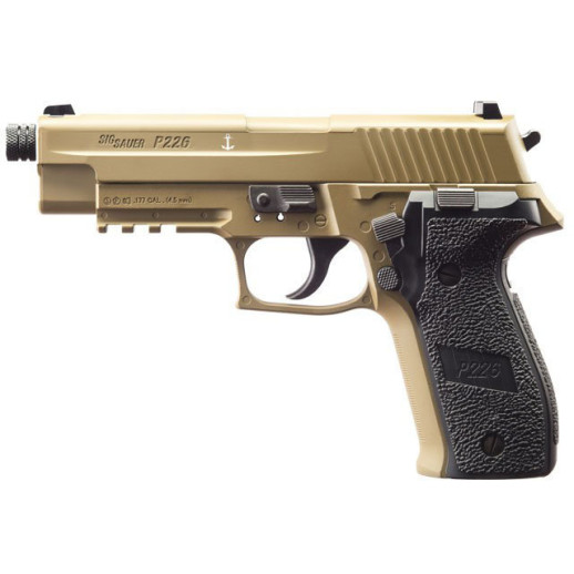 Пистолет пневматический Sig Sauer Air P226F FDE 4,5 мм (AIR-226F-177-12G-16-)