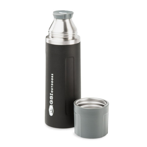 Термос GSI Outdoors Glacier Stainless 1l Vacuum Bottle (черный)