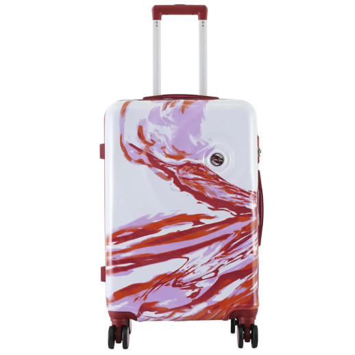 Чемодан Semi Line 24" (M) White/Red Print (T5654-2)
