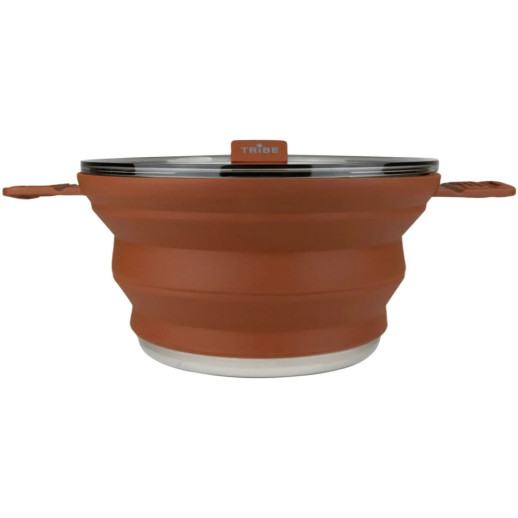 Кастрюля Tribe Collapsible Pot 2,5 л силиконовая T-FF-0025, brown