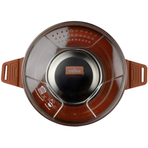 Кастрюля Tribe Collapsible Pot 2,5 л силиконовая T-FF-0025, brown