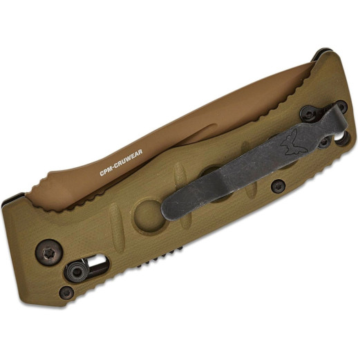 Нож Benchmade Sibert Mini Auto Adamas, олива