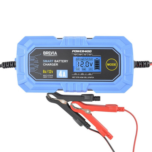 Зарядное устройство АКБ BREVIA POWER400 4A, 6V/12V, 4-120Ah (20400EP)
