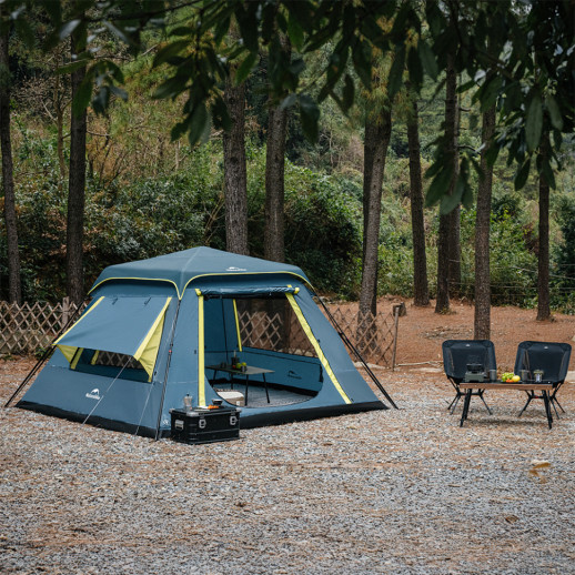 Палатка четырёхместная быстроскладная Naturehike Cape Lite CNK2650WS022, голубая