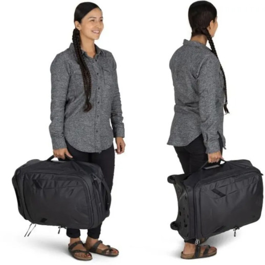 Сумка на колесах Osprey Transporter Wheeled Carry-On 38L raven black/black - O/S - черный