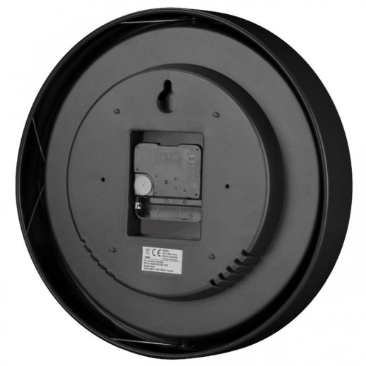 Часы настенные Bresser MyTime Silver Edition, черные (8020316CM3000)