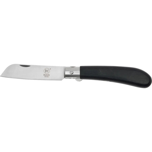 Нож Main Knives German line, Black pressed wood handle, sheepsfoot blade