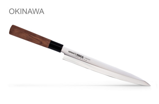 Нож кухонный Samura Okinawa Янагиба, 240 мм, SO-0110