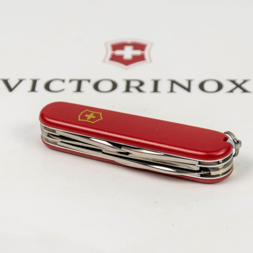 Складной нож Victorinox CLIMBER MAT красный матовый лак с желтым лого