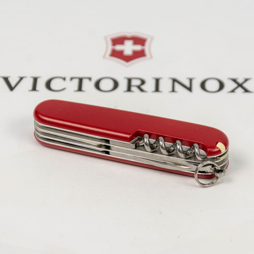 Складной нож Victorinox CLIMBER MAT красный матовый лак с желтым лого