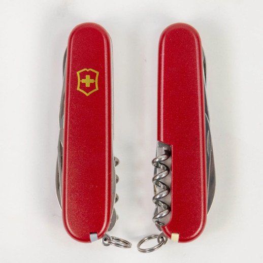 Складной нож Victorinox CLIMBER MAT красный матовый лак с желтым лого