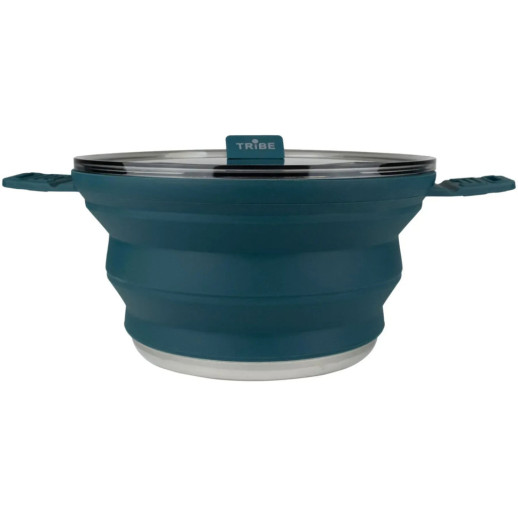 Кастрюля Tribe Collapsible Pot 2,5 л силиконовая T-FF-0025, ocean