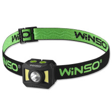 Фонарь налобный Winso 300Lm, 3W+COB, 850mAh, White/Red