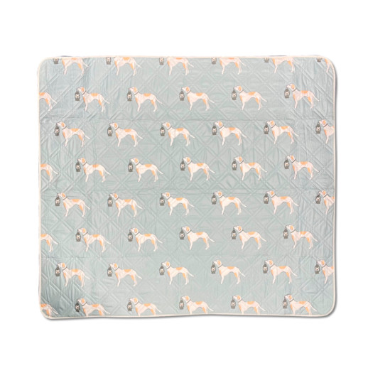 Коврик для пикника Naturehike CNK2350WS010 170*200 см, голубой с принтом