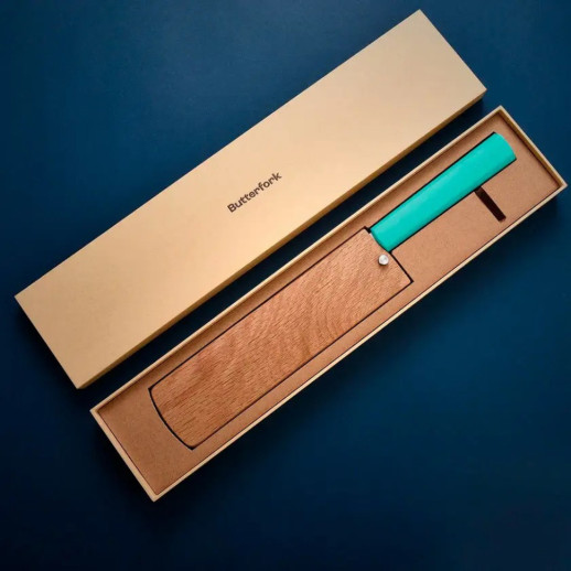 Нож кухонный Butterfork Nakiri AR-RPM9 ABS Turquoise Green