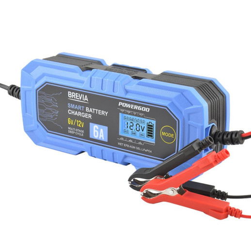 Зарядное устройство АКБ BREVIA POWER600 6A, 6V/12V, 4-150Ah (20600EP)